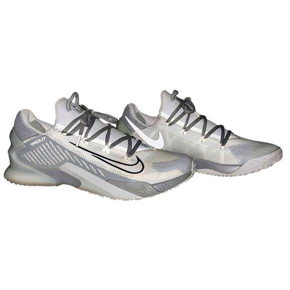 Nike Force Zoom Trout 8 Baseball Turf Cool Grey Shoes Men's 10.5 - Picture 1 of 7